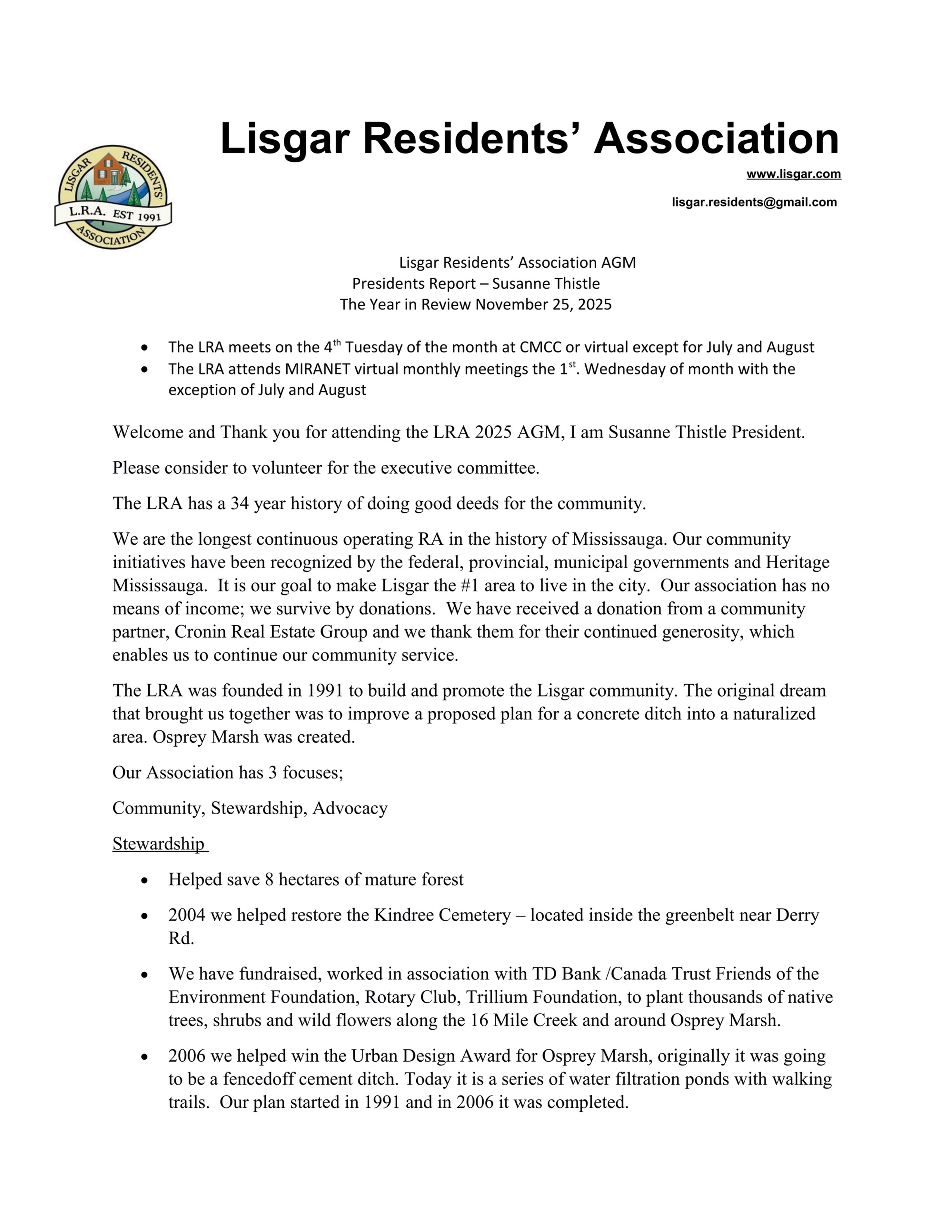 AGM 2025 President's Report p1